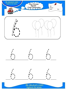 Çocuklar İçin Çizgi Çalışma Sayfaları 